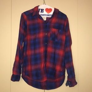 Vintage Boyfriend Plaid Shirt